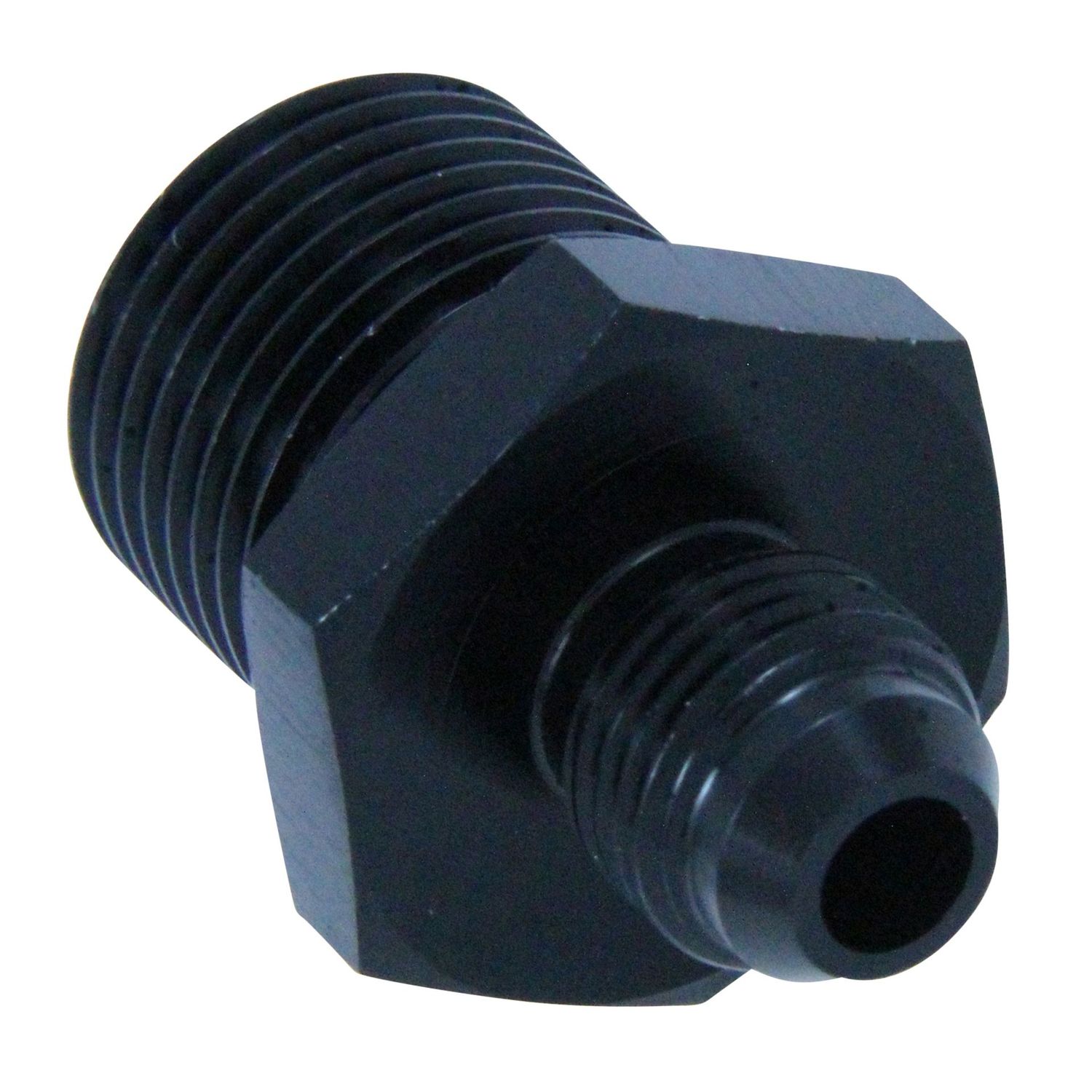 AN Aluminium Adapter Fitting -6AN x -10AN(7/8-14)  Black