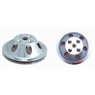 Pulley Water Pump Single Groove Lwp Polished Alloy Small Block Chevrolet 265-400
