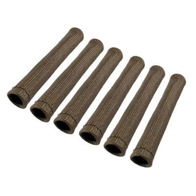 Lava Race Spark Plug Boot Shield 1" ID bends 90 Degree - 6Pk