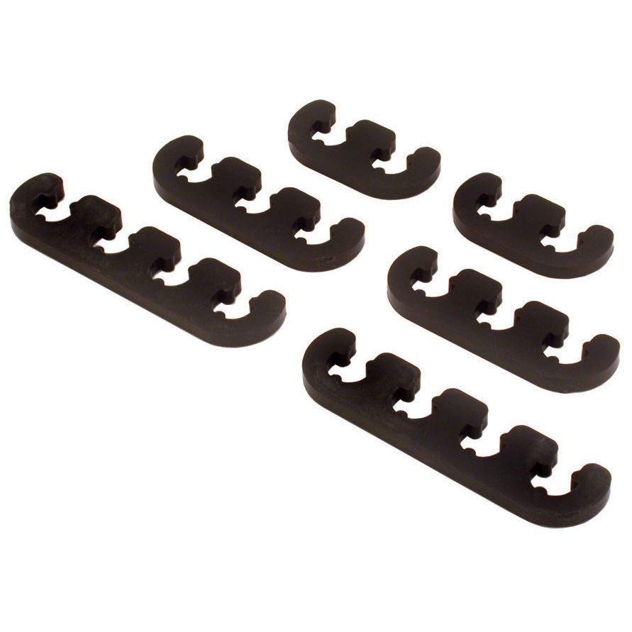 Spark Plug Ignition Lead Wire Dividers V8 Black set suit 7-9mm Leads Heavy Duty Spark Plug Ignition Lead Wire Dividers V8 Black set suit 7-9mm Leads Heavy Duty