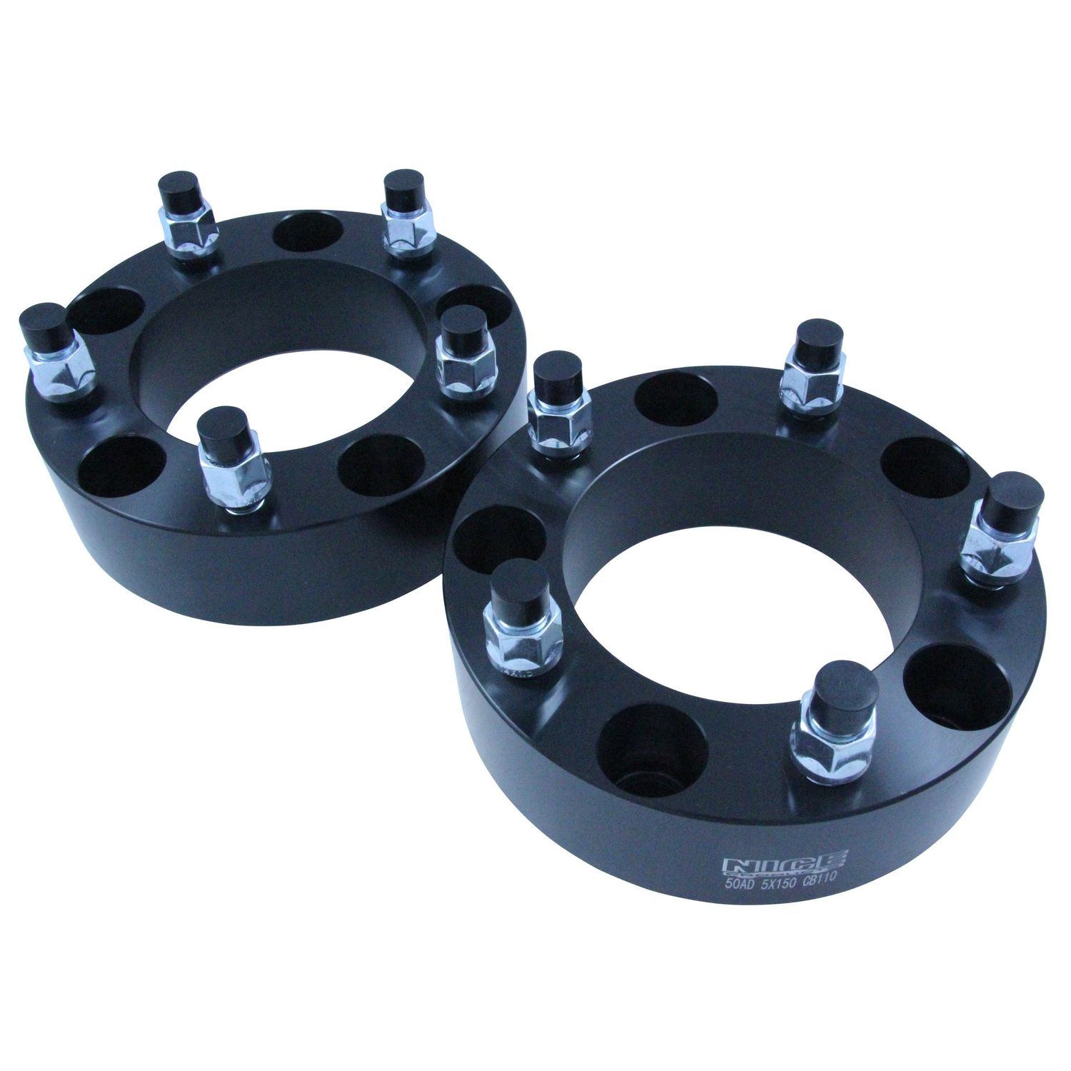 Bolt On Billet Wheel Spacer Kit 50mm Thick Size 5x150PCD 14mmx1.5 Stud