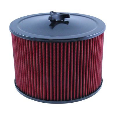Black Air Filter/Air Cleaner 9" Wide x 6" Tall Holley Edelbrock Carburettor Red Element