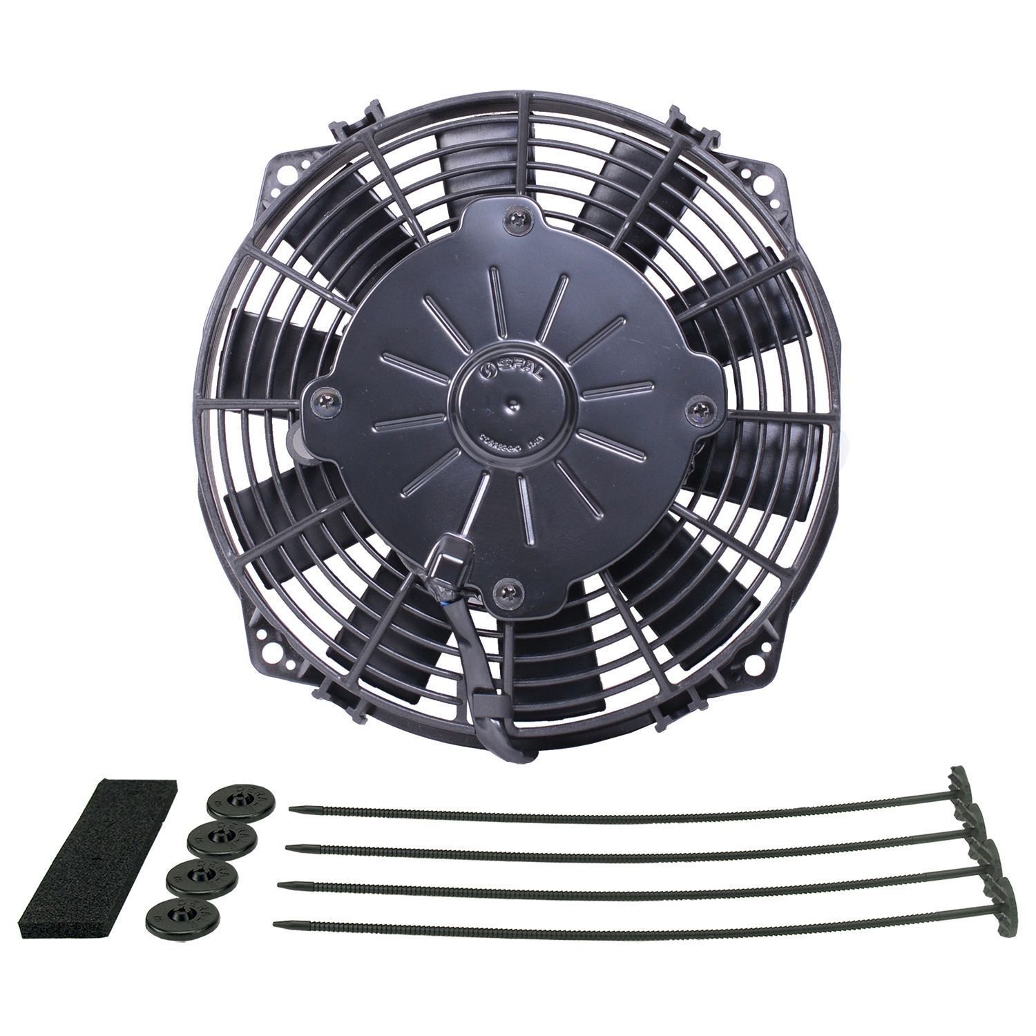 Derale 8" High Output Straight Blade Fan 366Cfm IP68 Waterproof/Dustrproof 16108