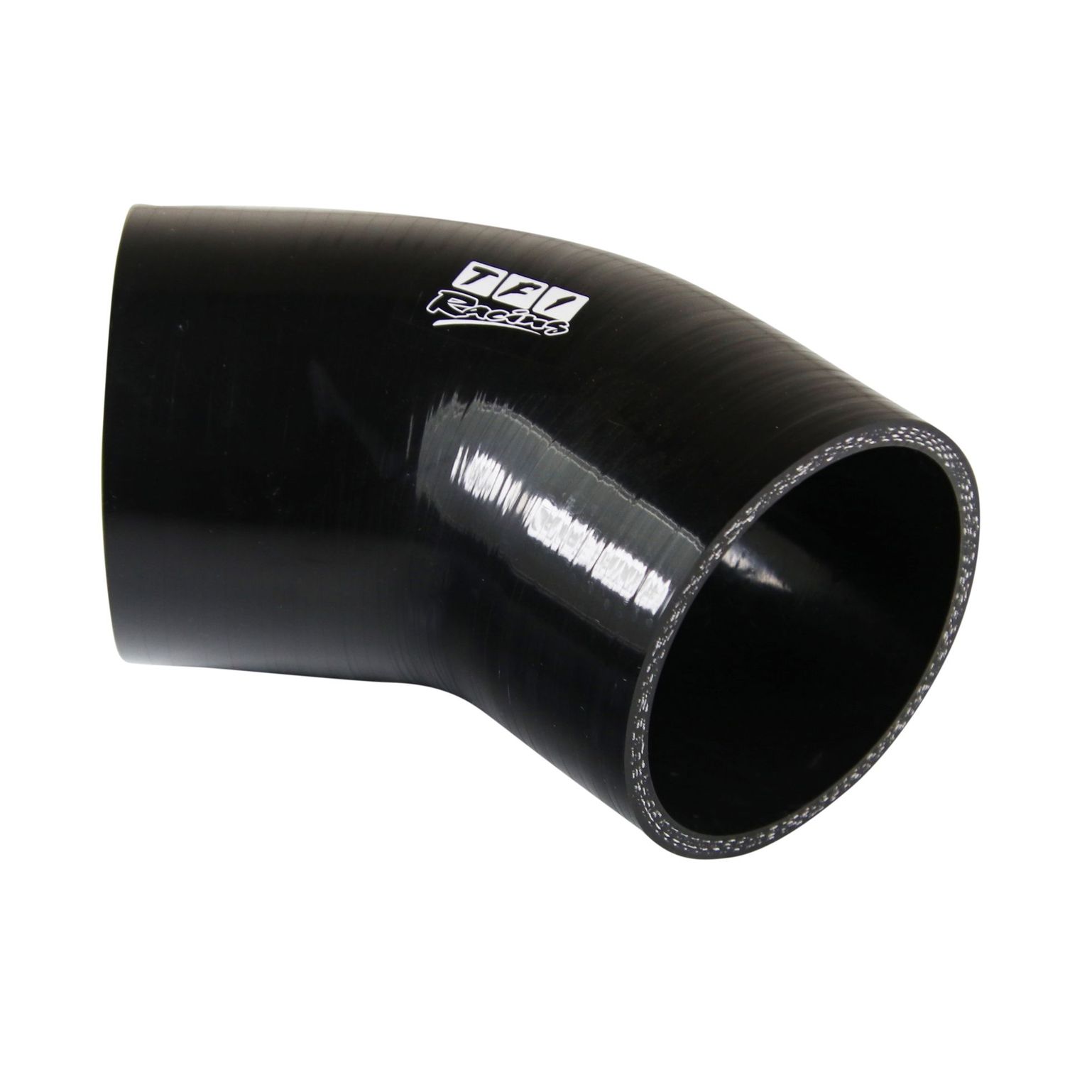 Silicone Hose Black 45 Deg Elbow 80mm (3.125 Silicone Hose Black 45 Deg Elbow 80mm (3.125") ID, 50mm Leg Length