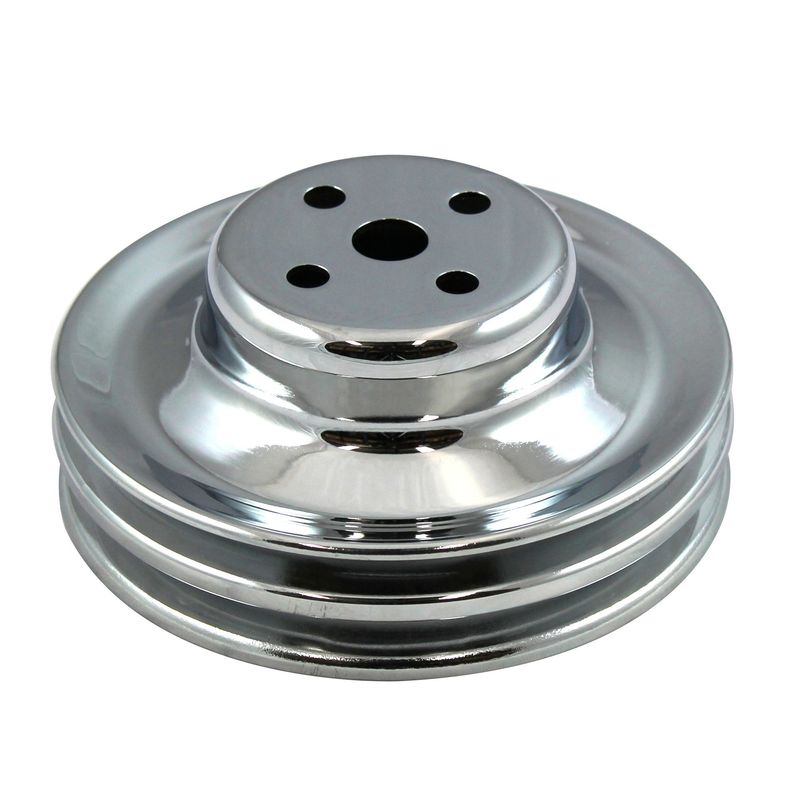 Pulley Water Pump Double Groove Chromed Steel Ford Windsor 289 1965-66
