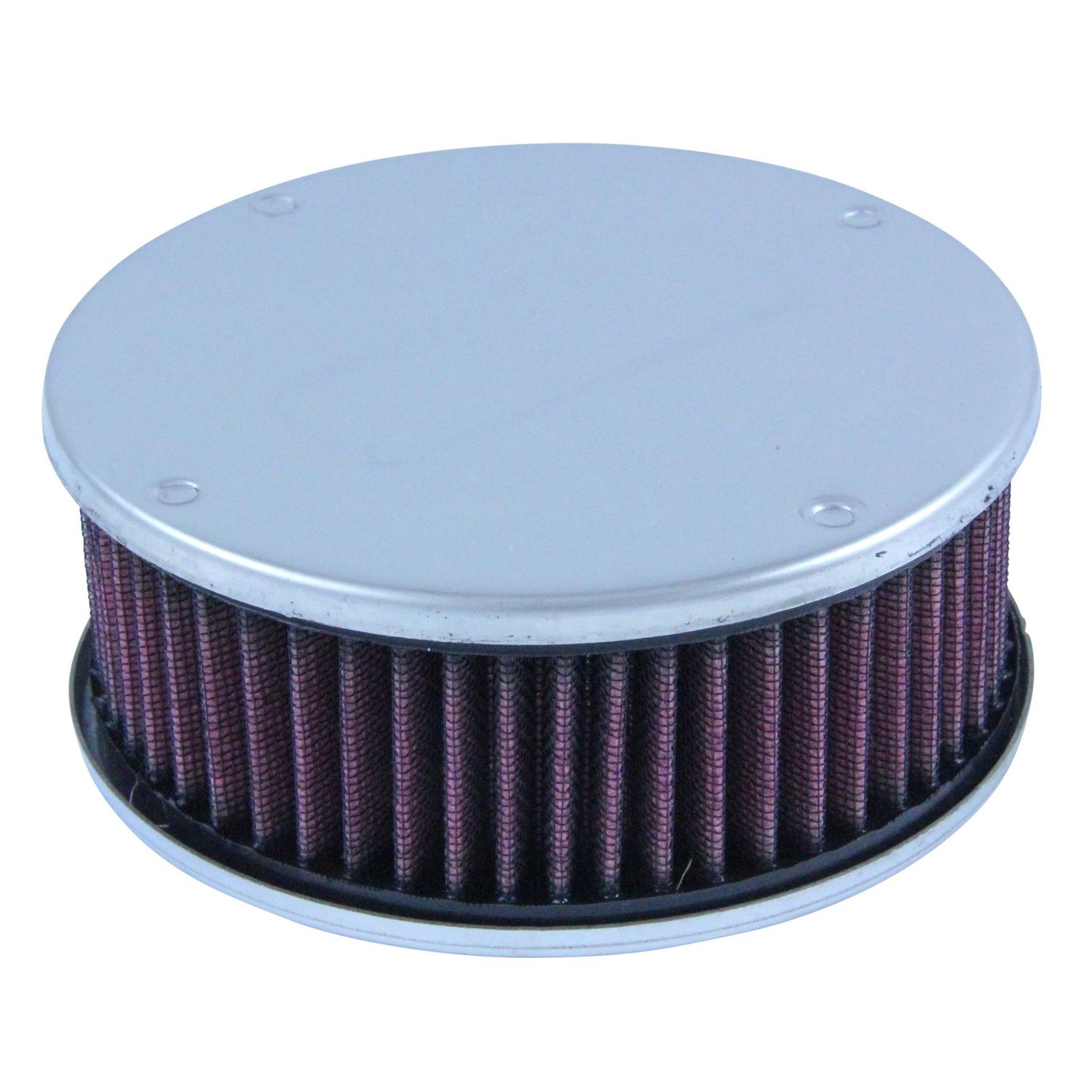 Chrome Air Filter/Air Cleaner 5-1/2" Wide x 55mm Tall SU H4 HD4 HIF4 HS4  1-1/2" Offset