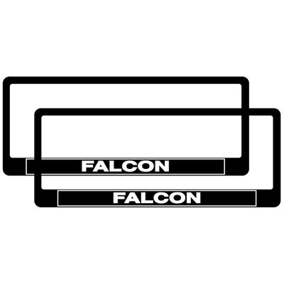 PAIR Falcon Polymer Number Plate Frames. Suits 6 Digit Number Plates