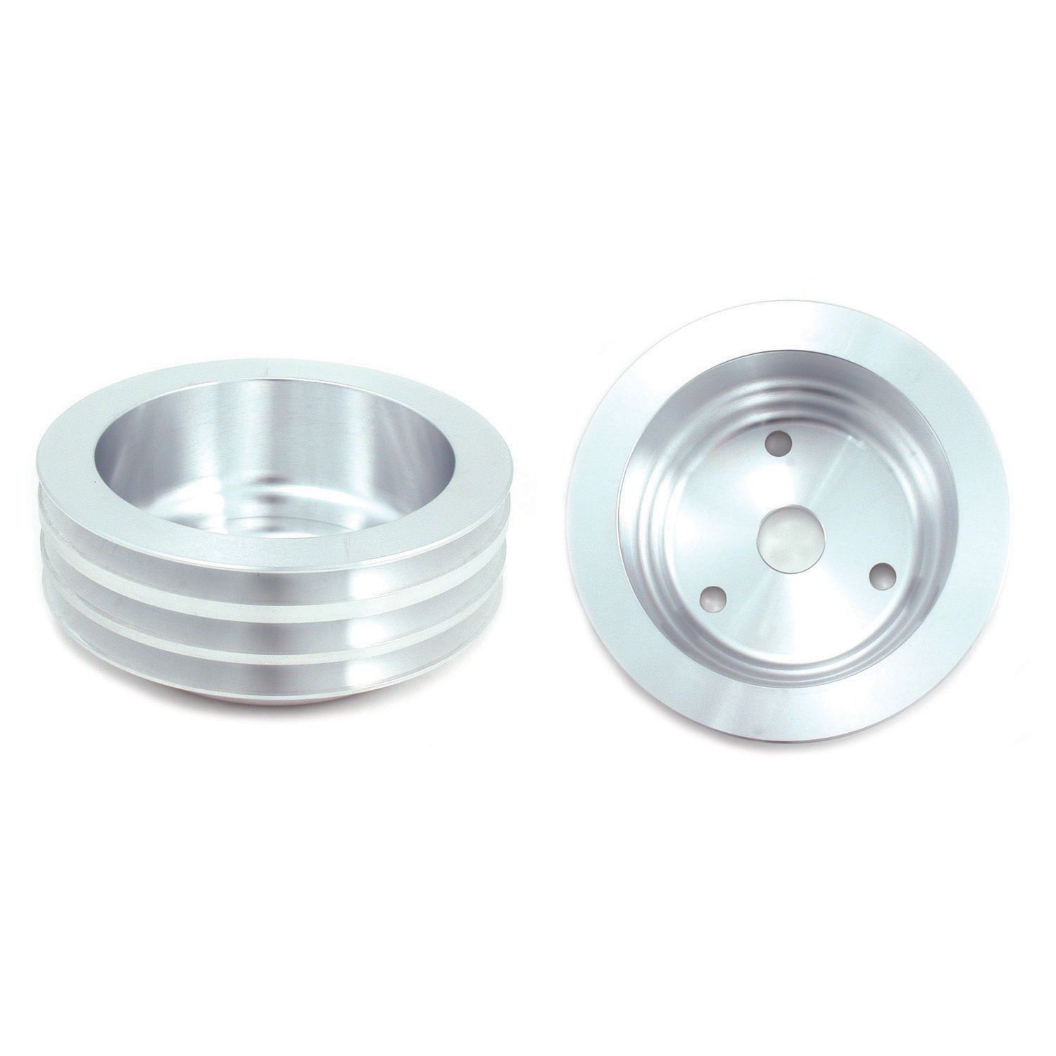 Pulley Crankshaft Triple Groove Lwp Polished Alloy Small Block Chevrolet 265-400 Pulley Crankshaft Triple Groove Lwp Polished Alloy Small Block Chevrolet 265-400