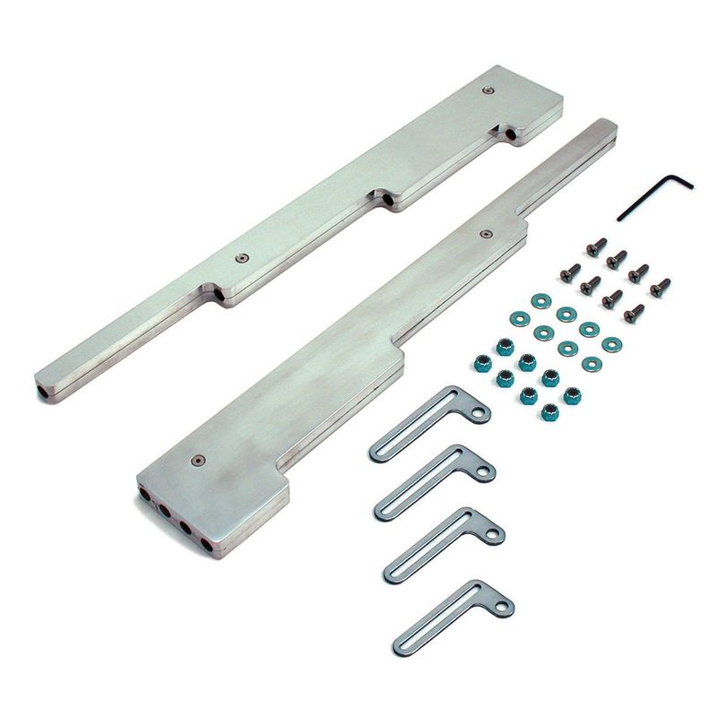 Smooth Billet Polished V8 Spark Plug Ignition Lead Wire Dividers 7-9mm Leads