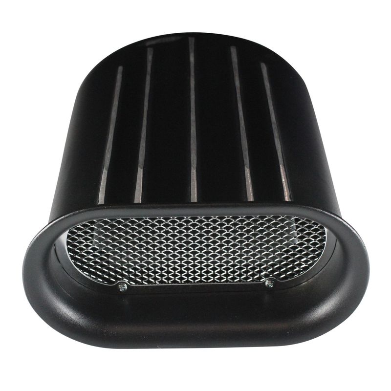 Scoop Short (Hilborn Style) Black 5 Finned Alloy 13-1/2" Long with filter