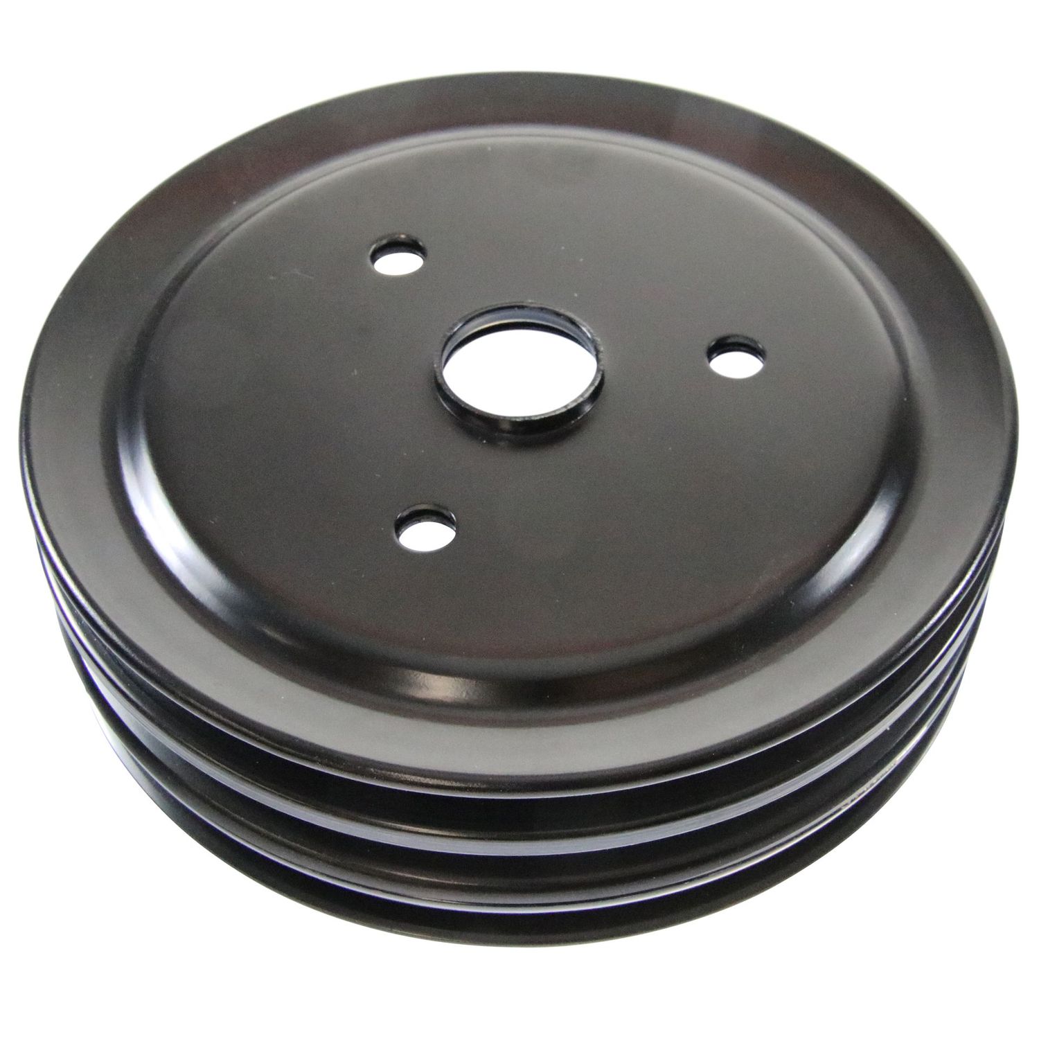 Pulley Crankshaft Triple Groove Swp Black Steel Small Block Chevrolet 265-400