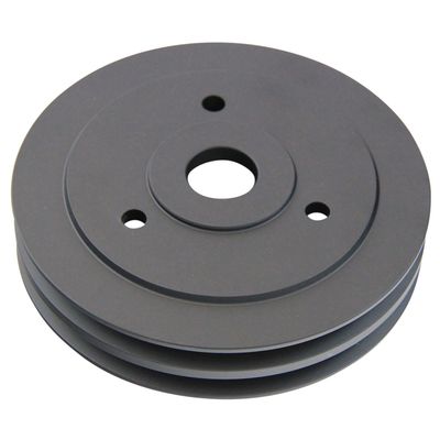 Pulley Crankshaft Double Groove Swp Black Alloy Big Block Chevrolet 396-454