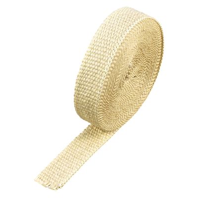 Fawn Coloured Exhaust Wrap 25mm(1") Wide x 7.5mt(25ft) Roll 650'C Continuous