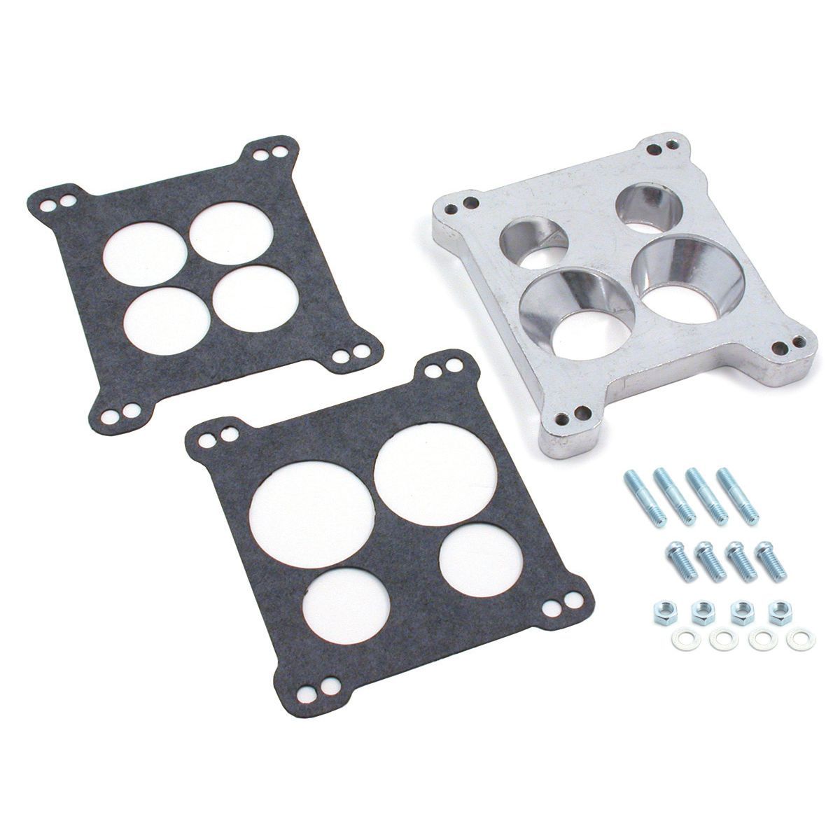 Carburettor Adaptor Kit Spreadbore To Holley Squarebore 4 Hole Individual Ports