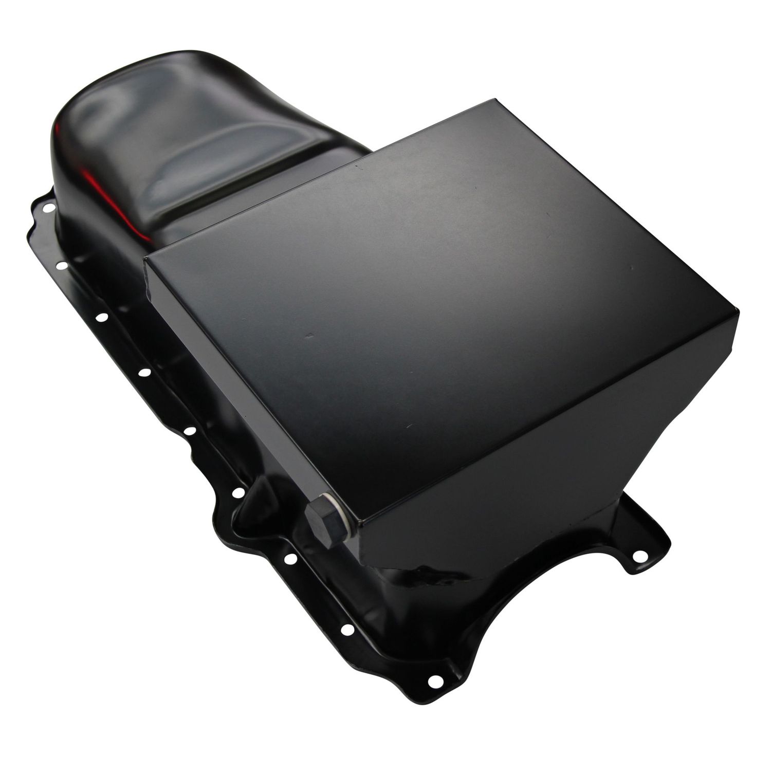 Oil Pan Chevrolet Sm Block 283-350 1986 on Extra Capacity 1pce Rear Main Black Oil Pan Chevrolet Sm Block 283-350 1986 on Extra Capacity 1pce Rear Main Black