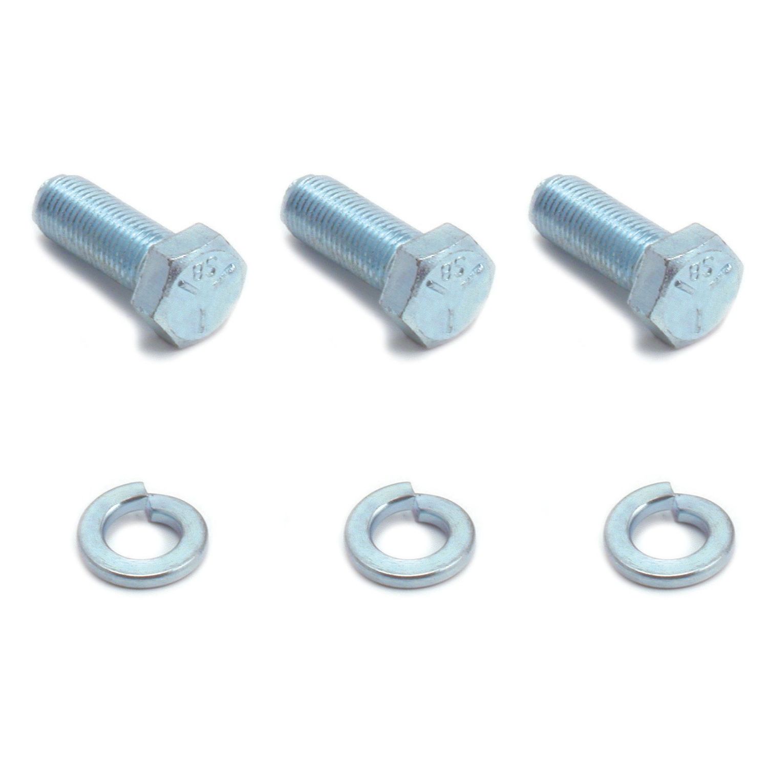 Chevrolet Pulley Crankshaft Hex Hed Grade 5 Bolts 3/8" x 1" + Washers Set 3