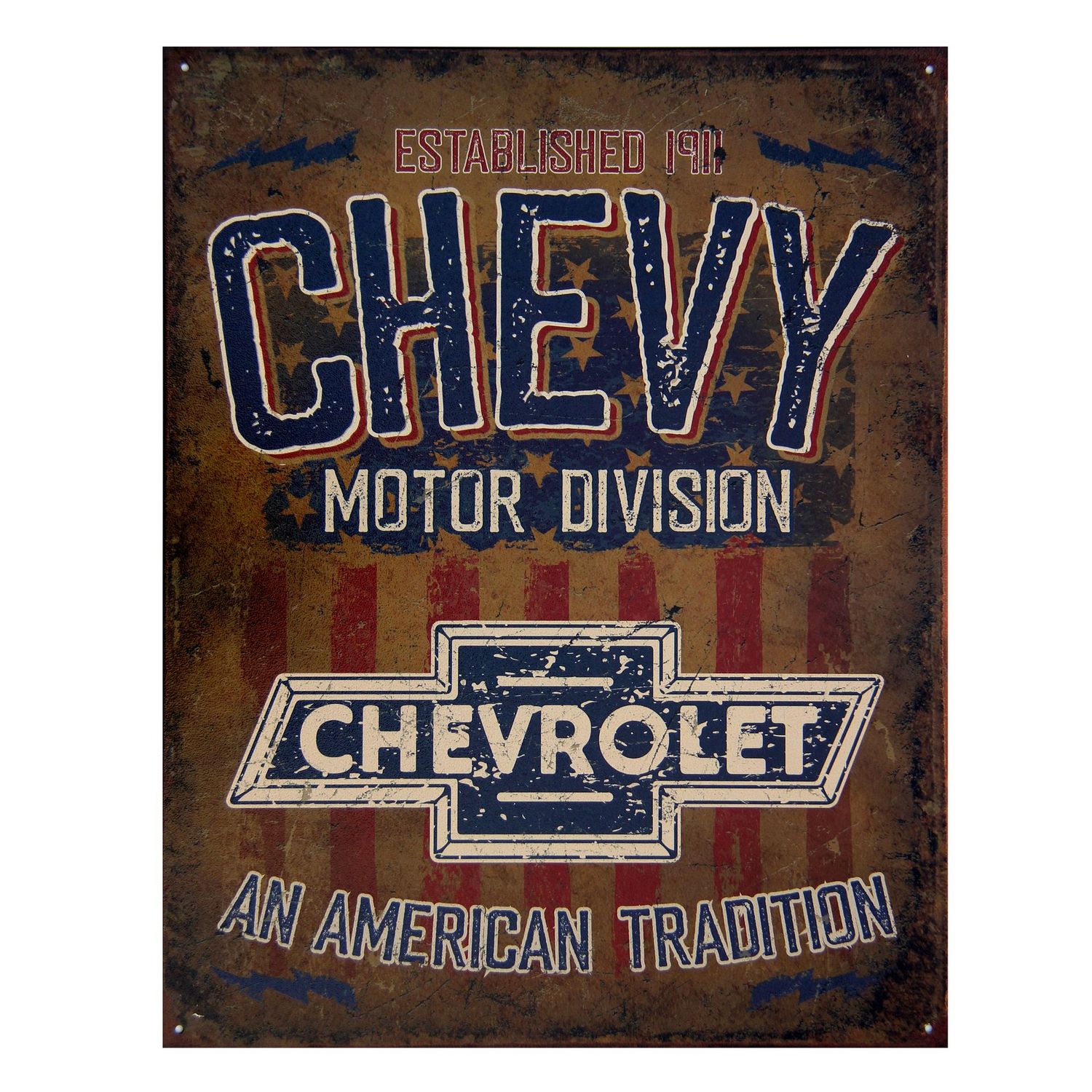 Chevy Chevrolet Motor Division Metal Sign Reproduction 32cm x 41cm Chevy Chevrolet Motor Division Metal Sign Reproduction 32cm x 41cm