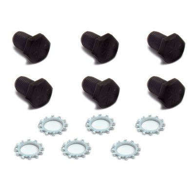 Chevrolet GM Flex Plate Grade 8 Bolts 7/16" x 11/16" Set 6 with Lock Washers