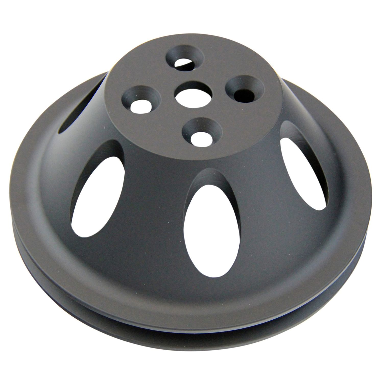 Pulley Water Pump Single Groove Swp Black Alloy Big Block Chevrolet 396-454