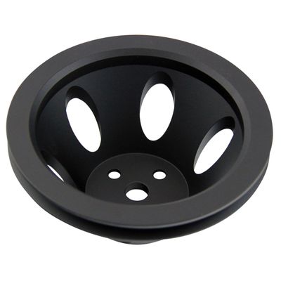 Pulley Water Pump Single Groove Swp Black Alloy Small Block Chevrolet 265-400 Pulley Water Pump Single Groove Swp Black Alloy Small Block Chevrolet 265-400