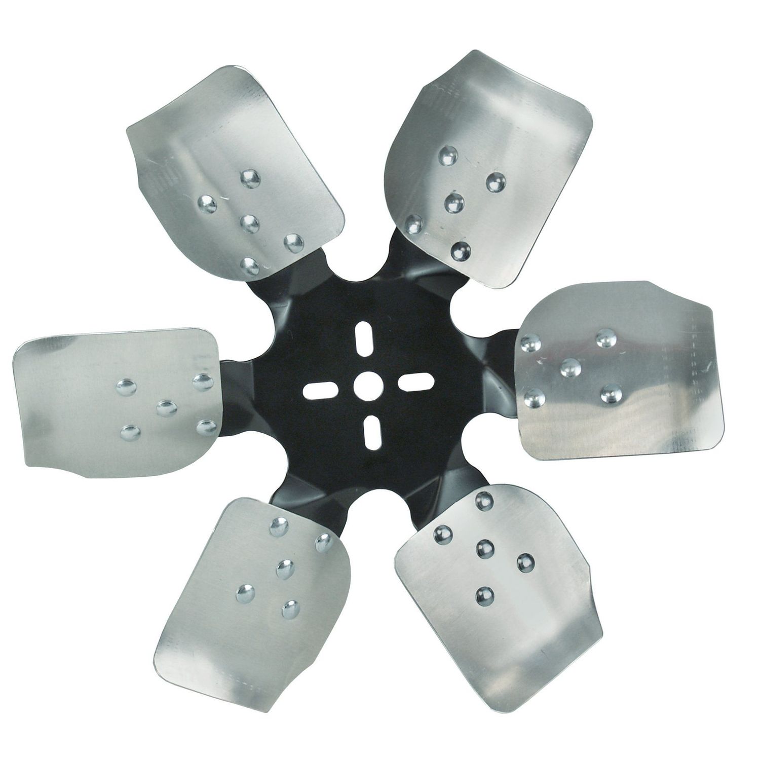 Derale Standard Rotation Rigid Steel/Alloy 6 Blade Race Fan Black 15 Inch 17515