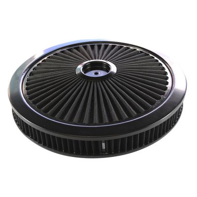 Extraflow All Black Air Filter/Air Cleaner 14 Extraflow All Black Air Filter/Air Cleaner 14" x 2" Holley or Holden Quadrajet Base