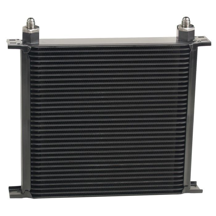 Stack Plate Fluid Cooler 34 Row Design Core-6AN Male Outlet Derale 53406 Stack Plate Fluid Cooler 34 Row Design Core-6AN Male Outlet Derale 53406