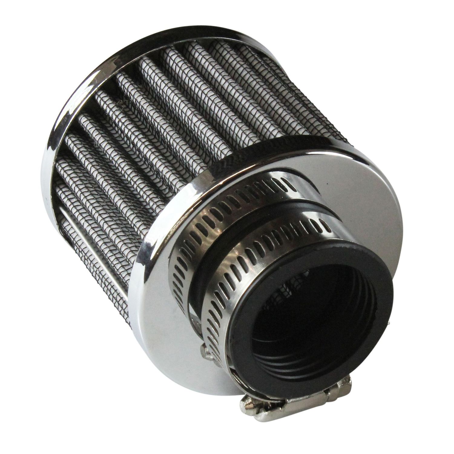 Valve Rocker Cover Breather Clamp On 1-1/2"(38mm) Id Chrome Top White Element