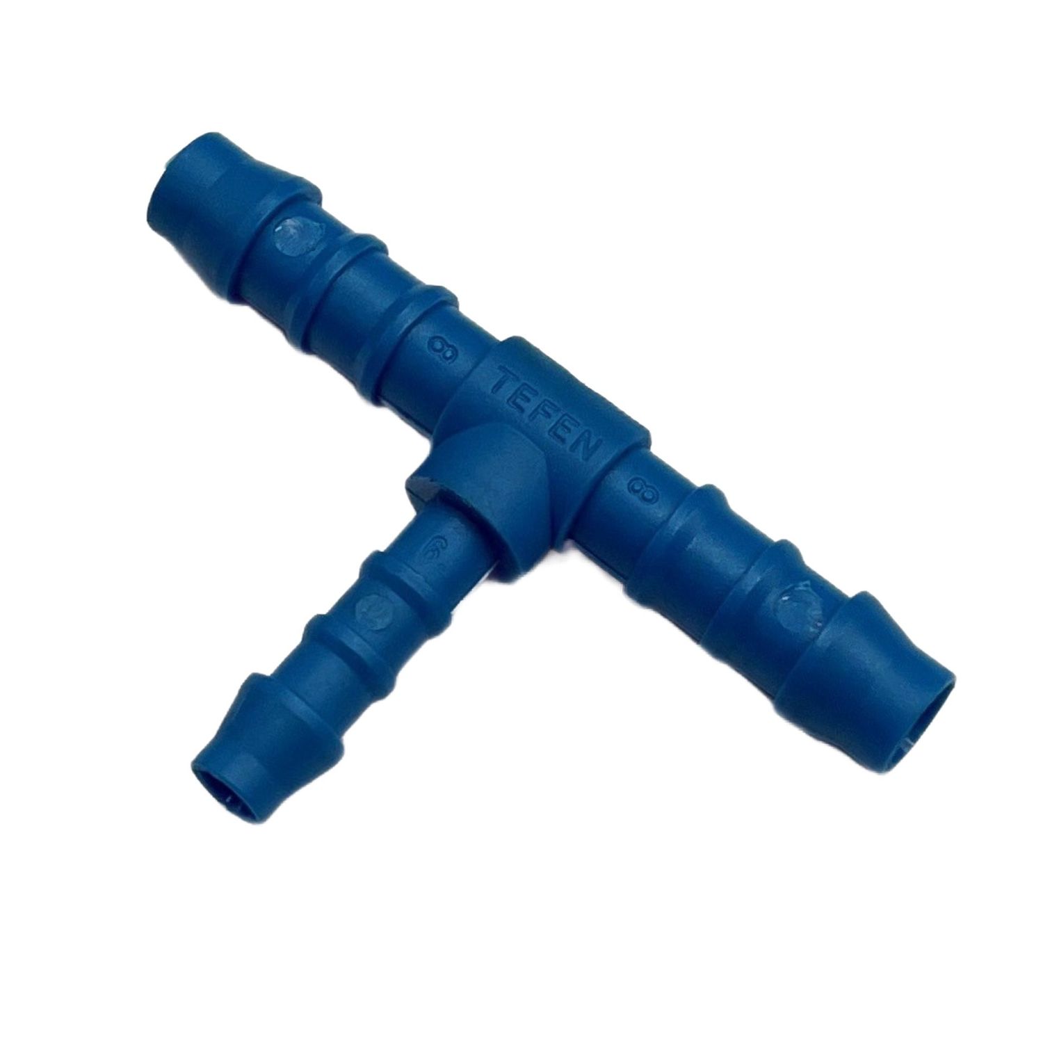 Nylon Plastic Reducing Tee 5/16 Nylon Plastic Reducing Tee 5/16" (7.9mm) x 5/16" (7.9mm) to 1/4" (6.3mm) Hose Tube End