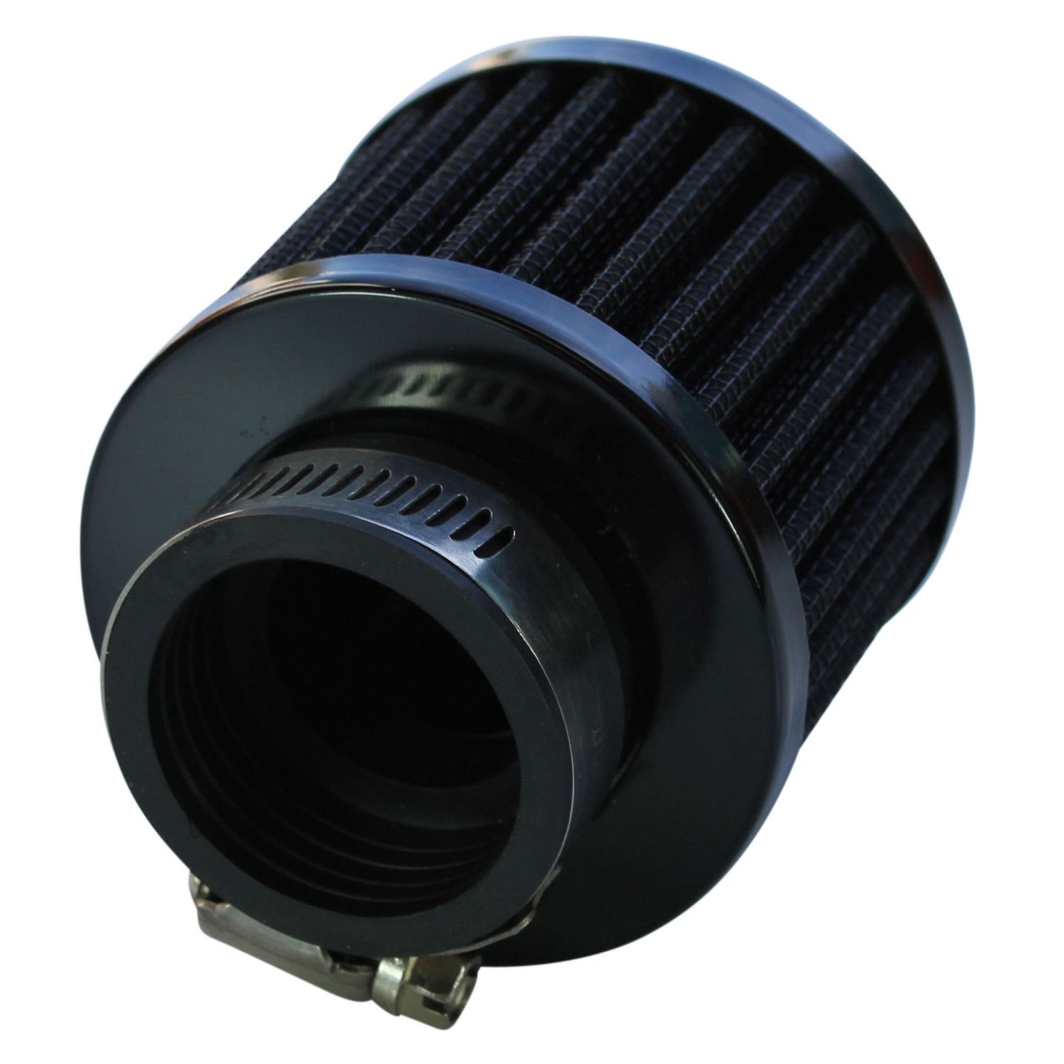 Valve Rocker Cover Breather Clamp On 1-1/2"(38mm) Id Black Top Black Element