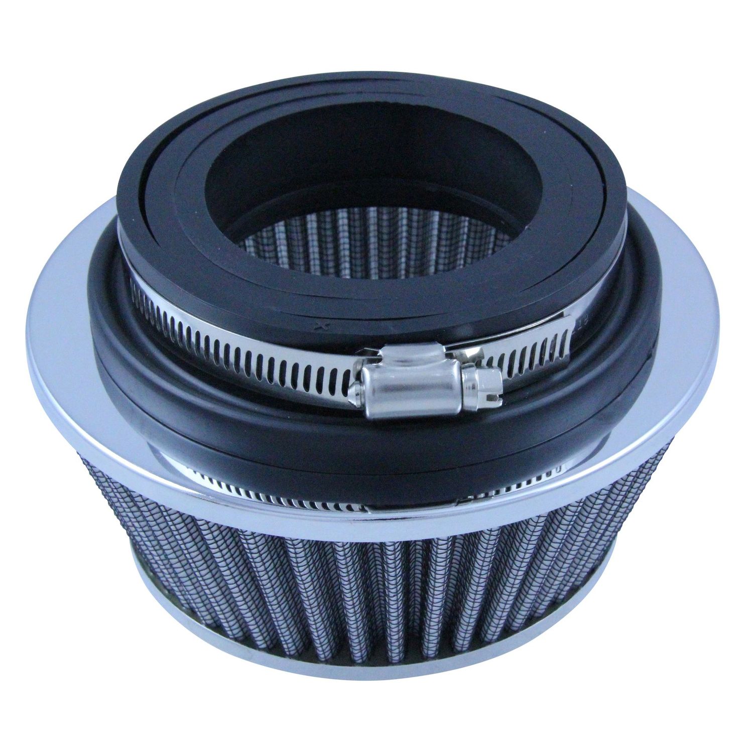 Air Filter Conical Short 76-89-101mm Neck Chrome Cotton Washable Reusable High Flow Air Filter Conical Short 76-89-101mm Neck Chrome Cotton Washable Reusable High Flow