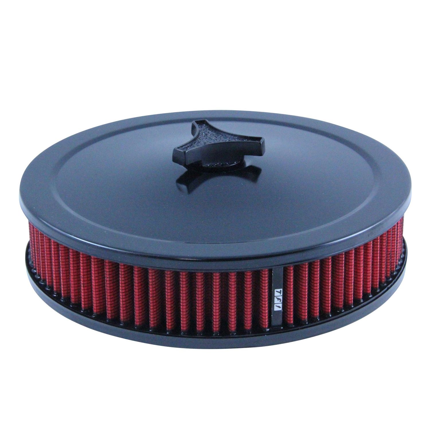 Black Air Filter/Air Cleaner 9 Black Air Filter/Air Cleaner 9" Wide x 2" Tall Holley Edelbrock Carburettor Red Element