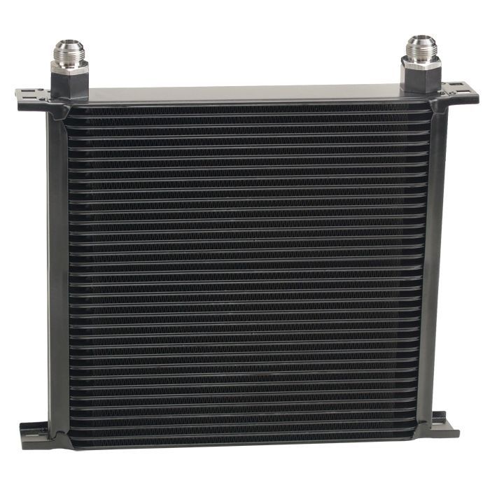 Stack Plate Fluid Cooler 34 Row Design Core-10AN Male Outlet Derale 53410 Stack Plate Fluid Cooler 34 Row Design Core-10AN Male Outlet Derale 53410