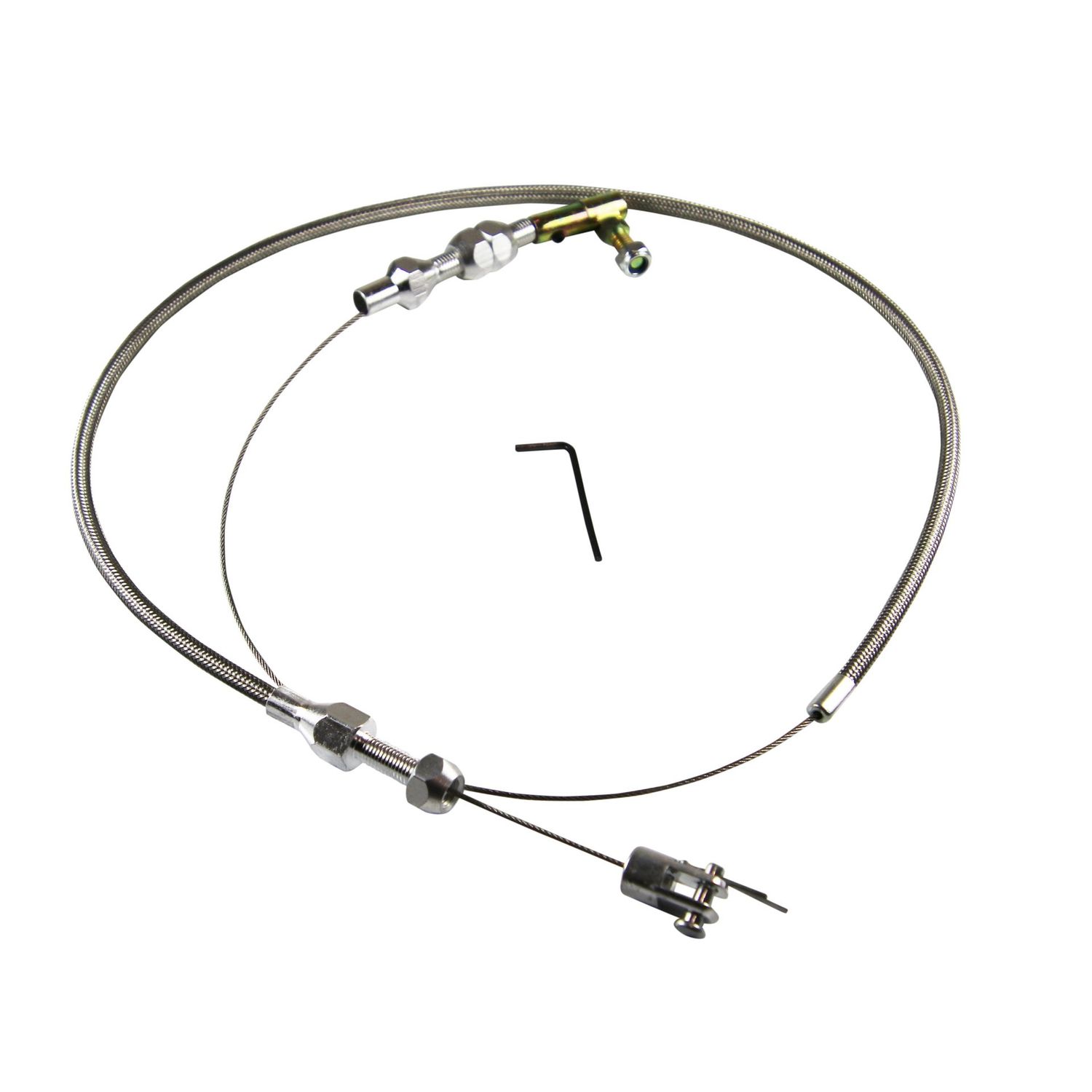 Throttle Cable Assy Kit Fits Carb Engine + some Efi Braided Stainless 29.5" Long