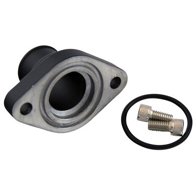 Water Neck Chevrolet Small + Big Block Straight Black Alloy