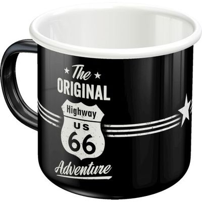 Nostalgic Art 360ml Enamel Mug - Route 66 Adventure Nostalgic Art 360ml Enamel Mug - Route 66 Adventure