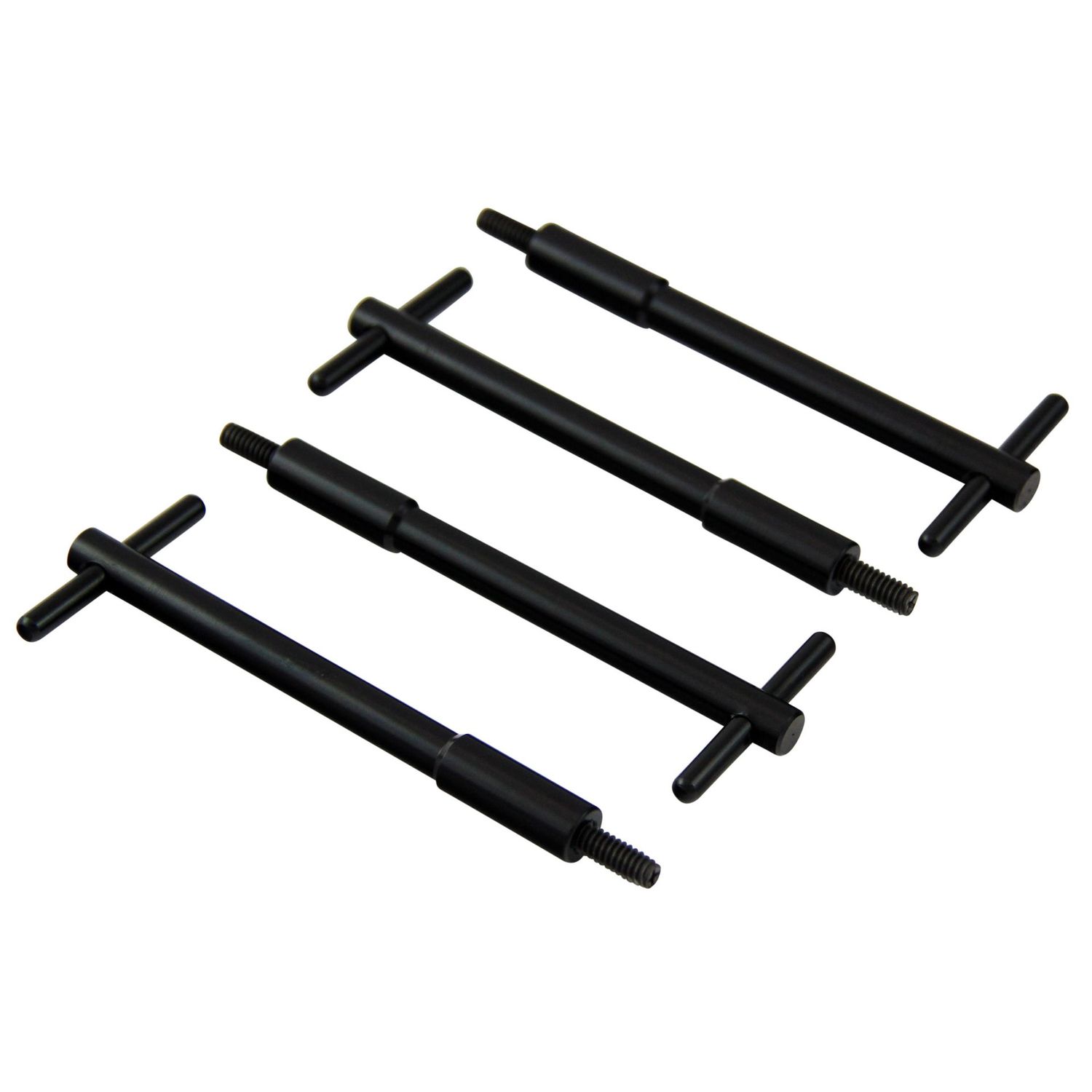 Valve Rocker Cover Hold Downs Black Aluminium T-Bars 4-5/8" long x1/4" Set 4