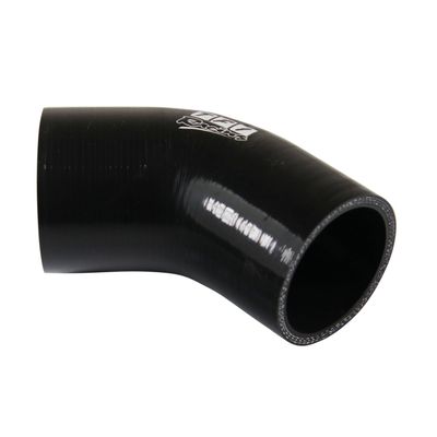 Silicone Hose Black 45 Deg Elbow 57mm (2.25") ID, 50mm Leg Length