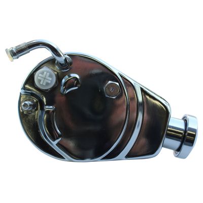 Power Steering Pump GM Saginaw Chrome Teardrop 5/8 Power Steering Pump GM Saginaw Chrome Teardrop 5/8" Shaft with Keyway