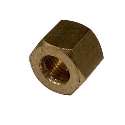 Brass Compression Nut 5/16" (7.9mm) Hose Tube with 1/2" (18.6mm)x24 BSP Thread