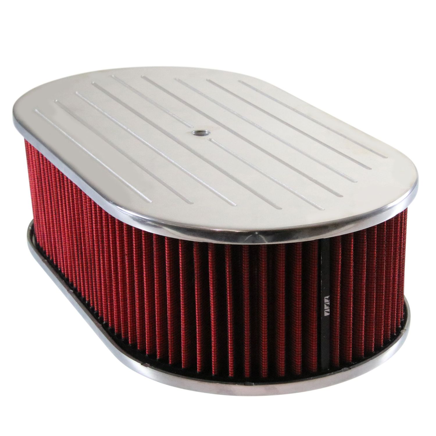 Oval Ball Milled Air Filter/Air Cleaner 15 Oval Ball Milled Air Filter/Air Cleaner 15" x 4" Holley Edelbrock Quadrajet Red Filter