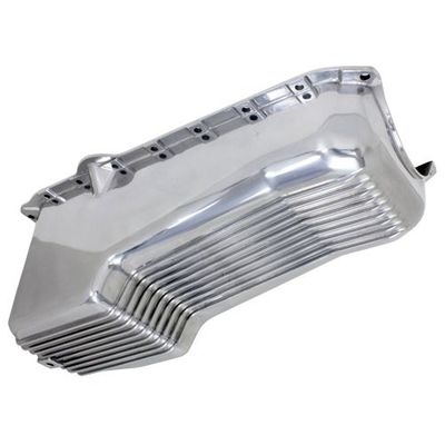 Oil Pan Chevrolet Small Block 305-350 1986-2002 Polished Alloy