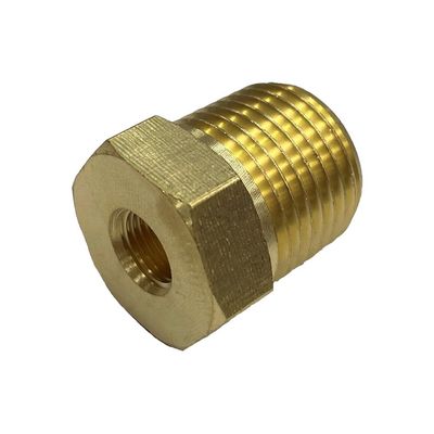 Brass Reducing Hex Bush M16-1.5 Male to 1/8" (8.6mm) Female BSP Thread
