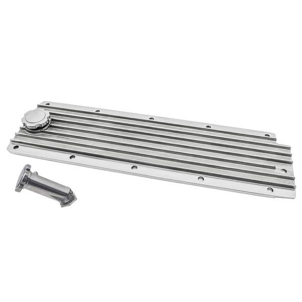 LS Chevrolet Gen III/IV Engine Valley Plate Cover with Oil Filler Hole Polished