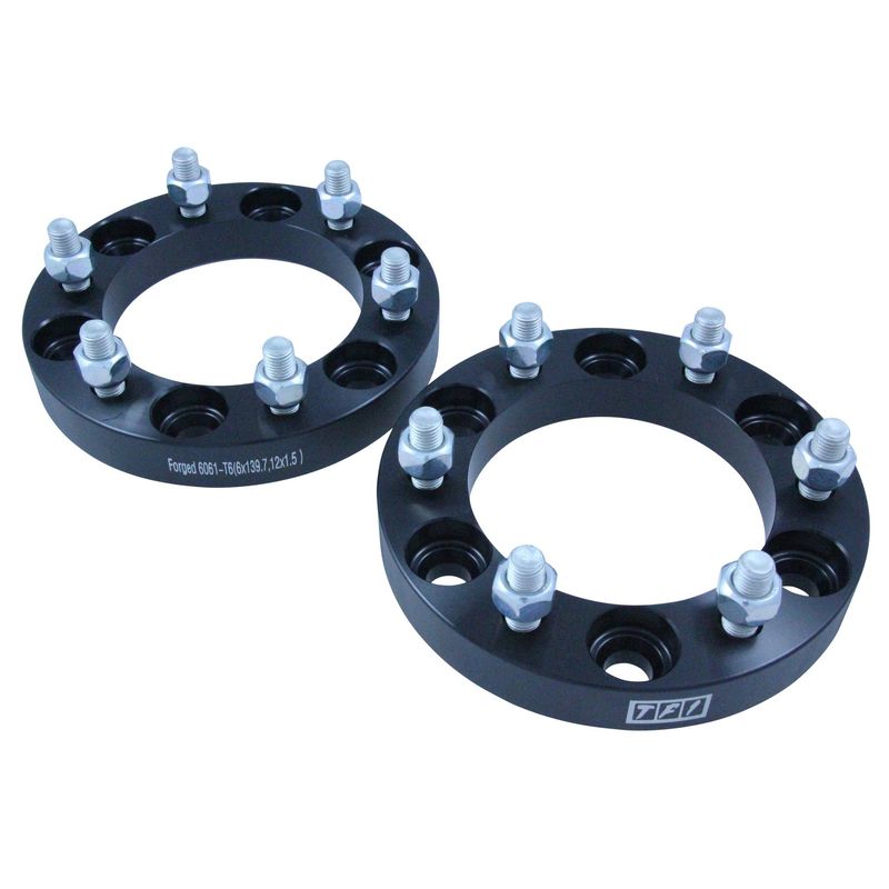 Bolt On Billet Wheel Spacer Kit 25mm Thick Size 6x139.7PCD 12mmx1.5 Stud