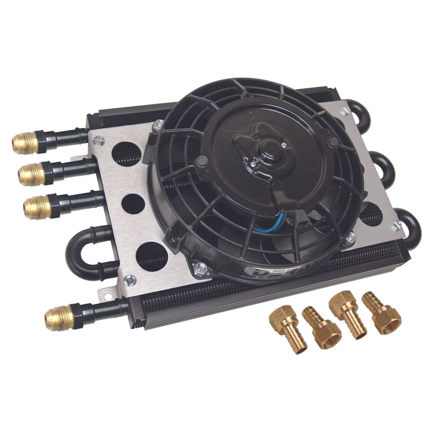 Derale Econo-Cool Fluid Cooler Dual 4+2 Pass 13-15/16 Derale Econo-Cool Fluid Cooler Dual 4+2 Pass 13-15/16"x7-5/8"x5" 15230