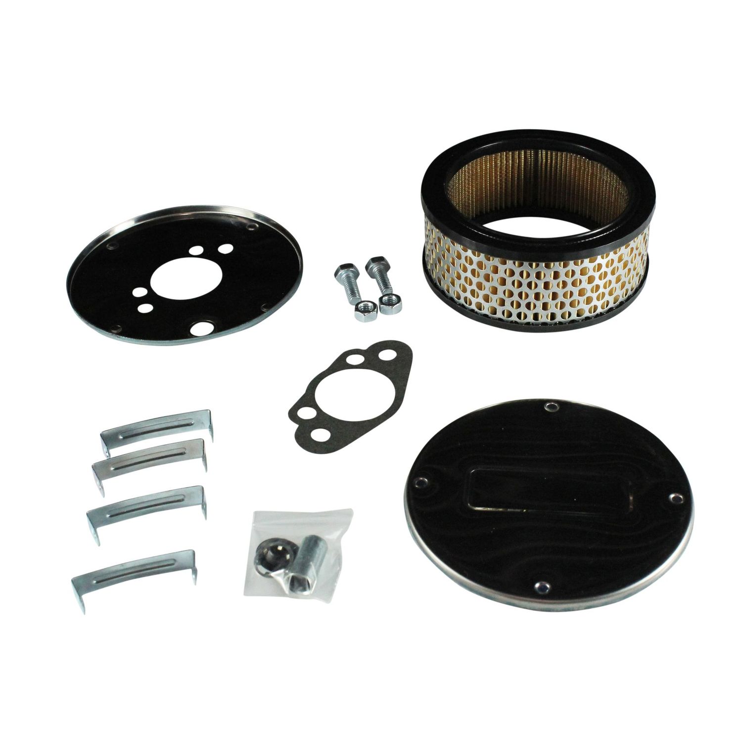 Chrome Air Filter/Air Cleaner 5-1/2" Wide x 55mm Tall SU H6 HD6 HS6  1-3/4" Paper Element