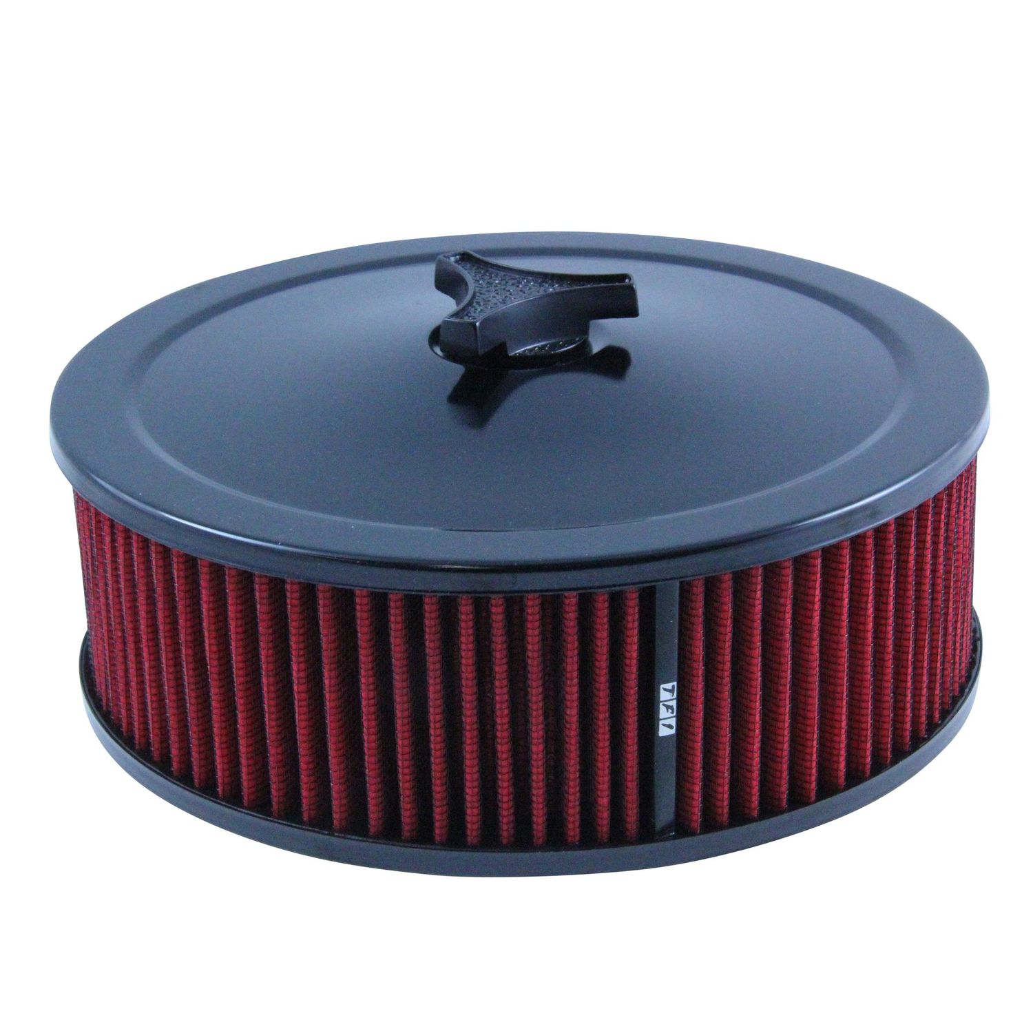 Black Air Filter/Air Cleaner 9 Black Air Filter/Air Cleaner 9" Wide x 3" Tall Holley Edelbrock Carburettor Red Element