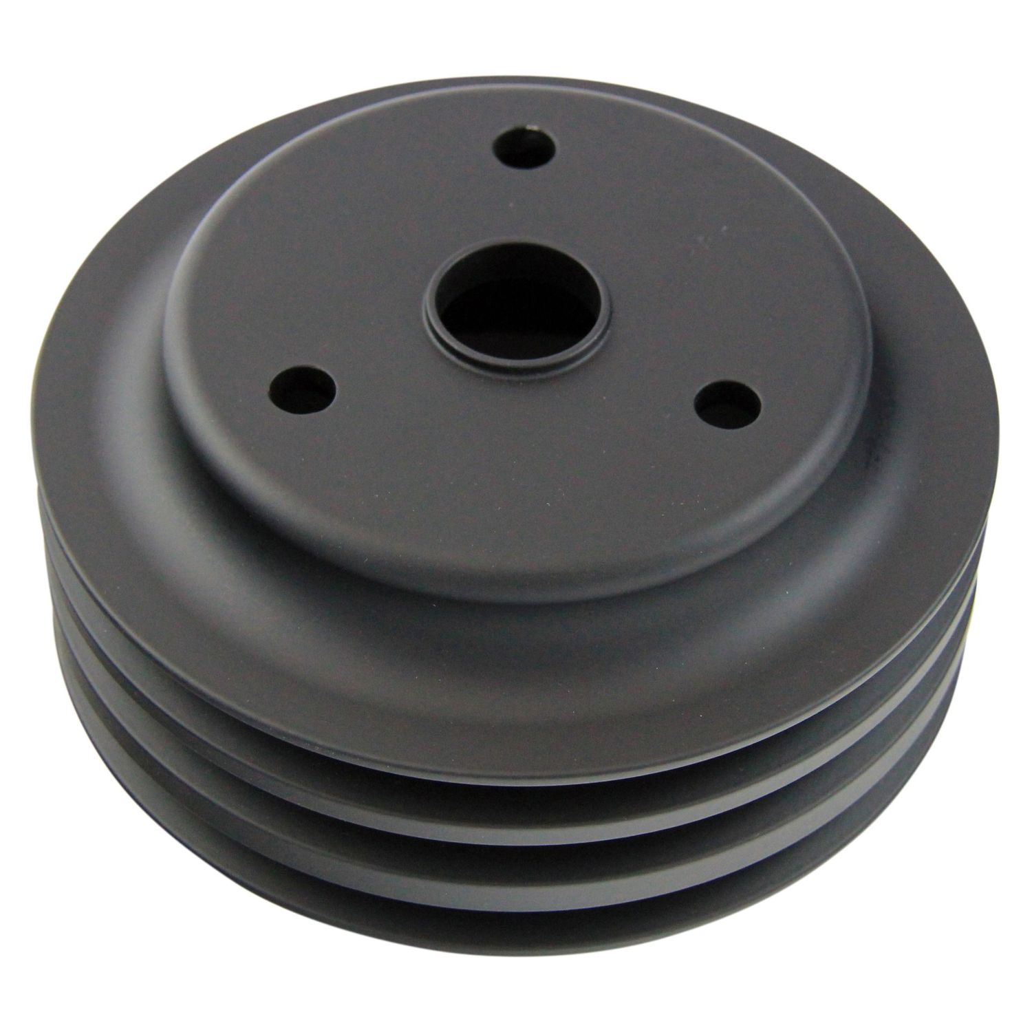 Pulley Crankshaft Triple Groove Lwp Black Alloy Small Block Chevrolet 265-400