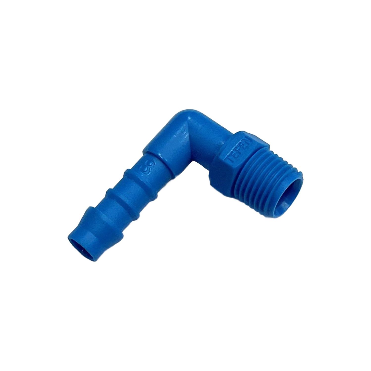 Nylon Plastic Male Elbow Tail Fitting 5/16" (7.9mm) Hose Tube End to 1/4" (13.2mm) Male BSP Thread